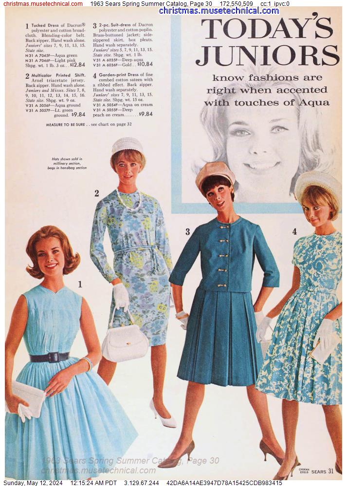 1963 Sears Spring Summer Catalog, Page 30