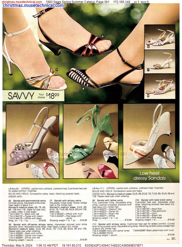 1983 Sears Spring Summer Catalog, Page 361