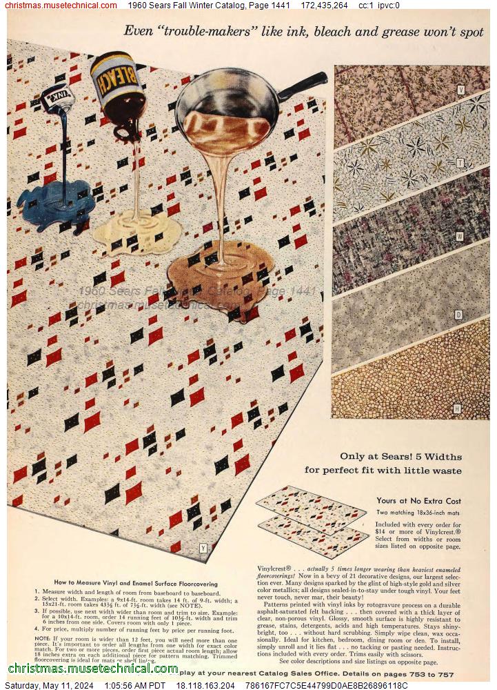 1960 Sears Fall Winter Catalog, Page 1441
