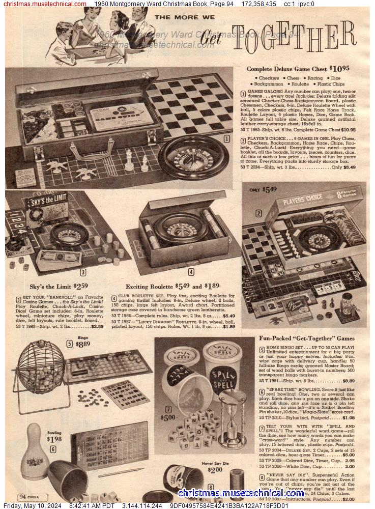 1960 Montgomery Ward Christmas Book, Page 94