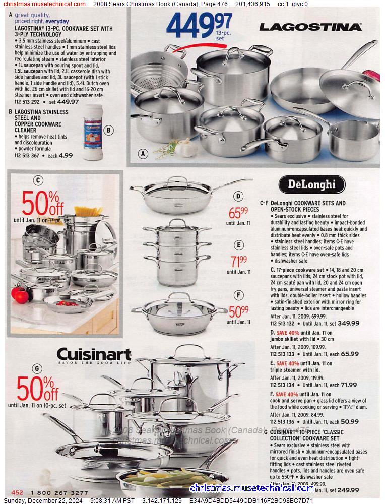 2008 Sears Christmas Book (Canada), Page 476