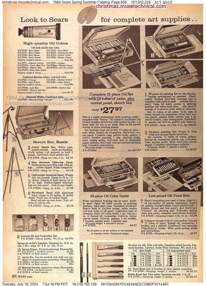 1964 Sears Spring Summer Catalog, Page 908