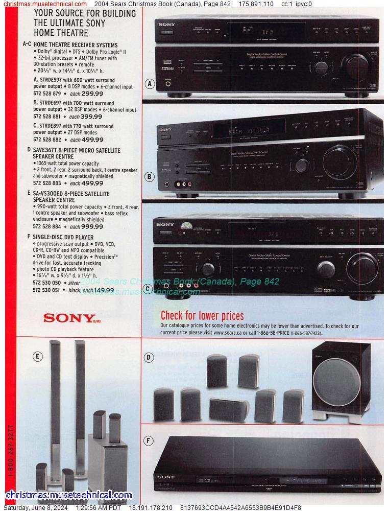 2004 Sears Christmas Book (Canada), Page 842