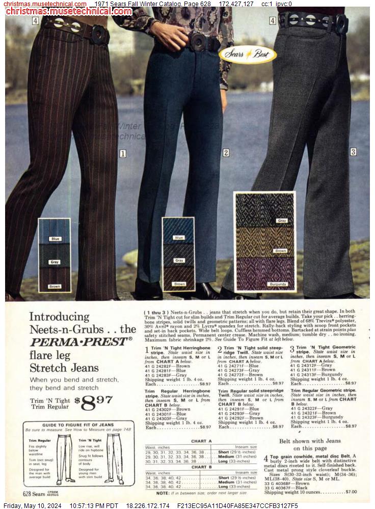 1971 Sears Fall Winter Catalog, Page 628