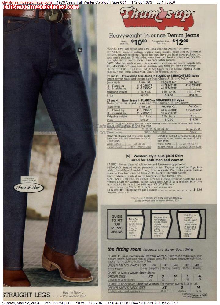 1979 Sears Fall Winter Catalog, Page 601