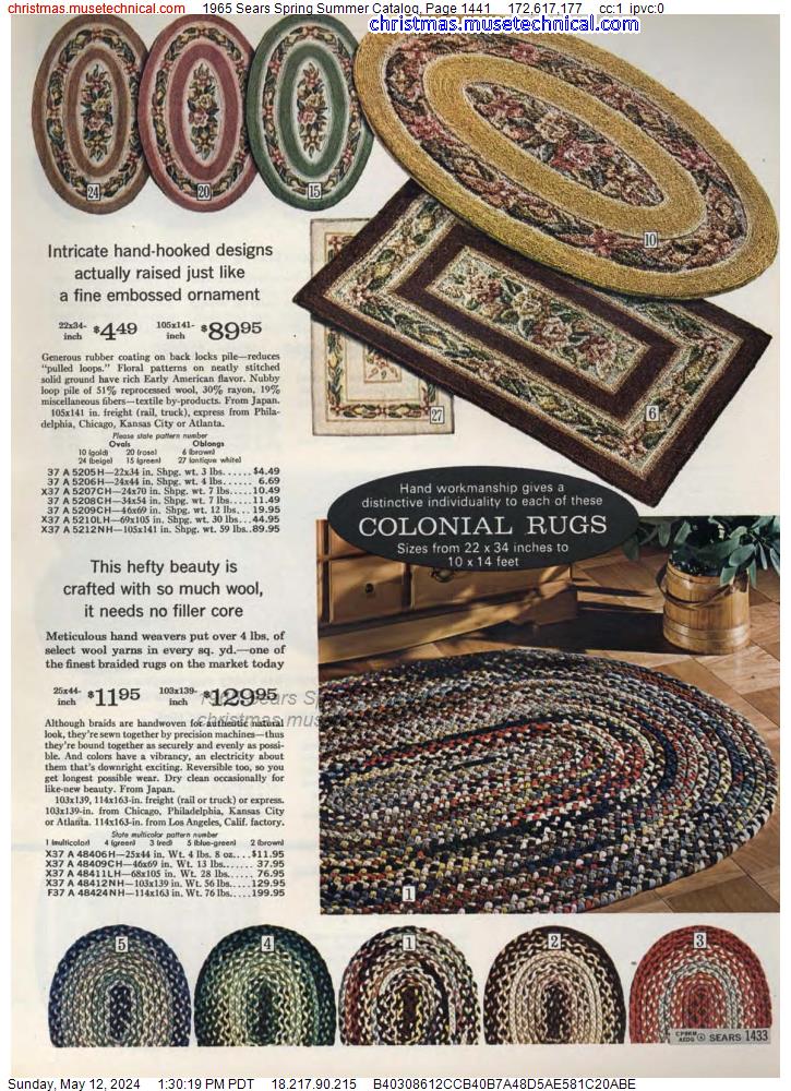 1965 Sears Spring Summer Catalog, Page 1441
