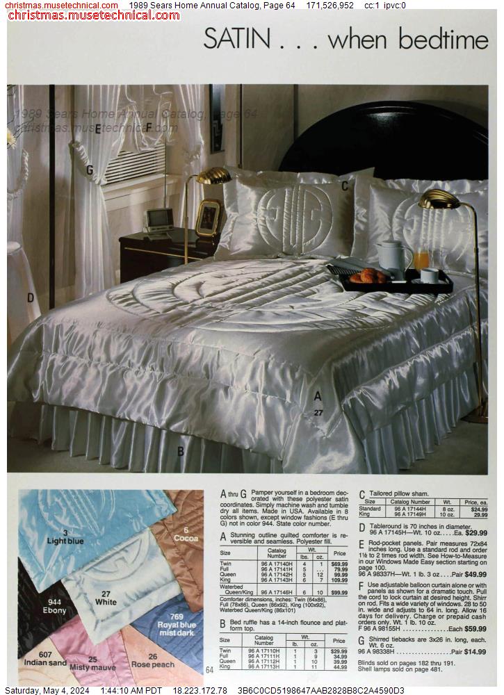 1989 Sears Home Annual Catalog, Page 64