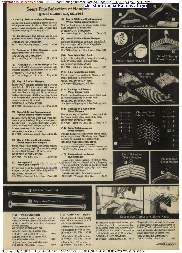 1976 Sears Spring Summer Catalog, Page 271