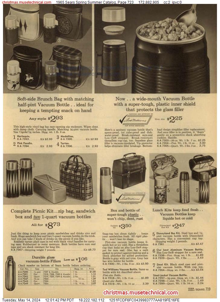1965 Sears Spring Summer Catalog, Page 723