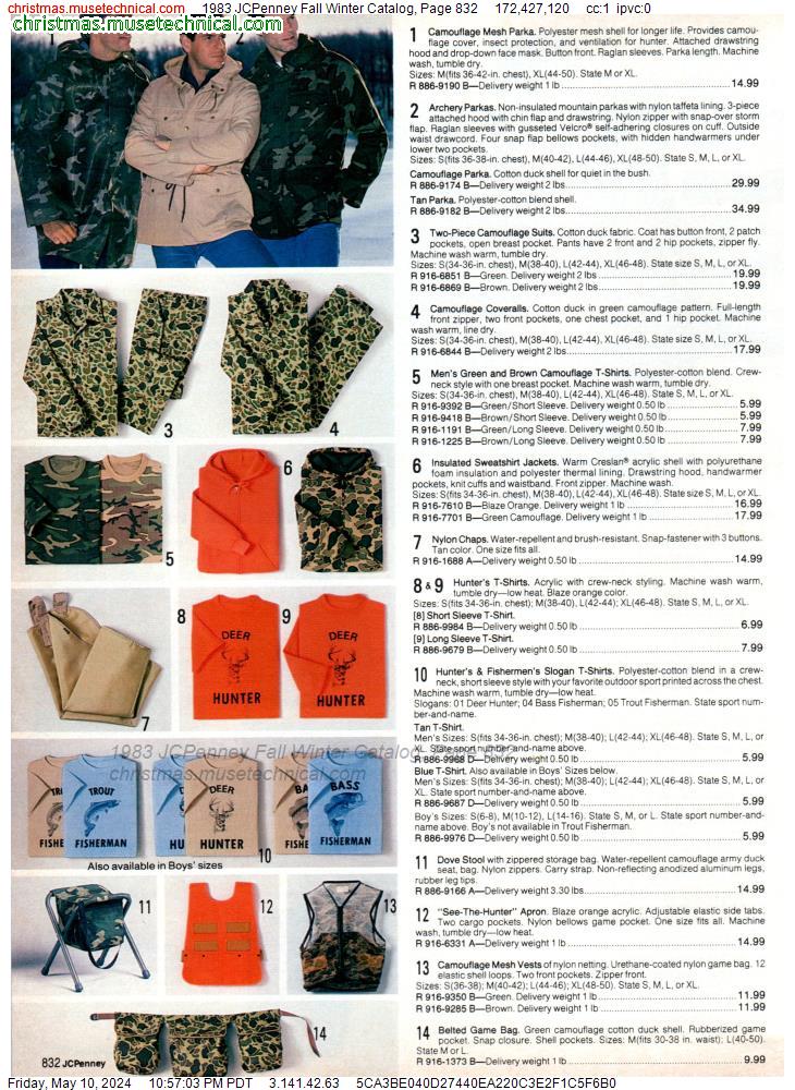 1983 JCPenney Fall Winter Catalog, Page 832