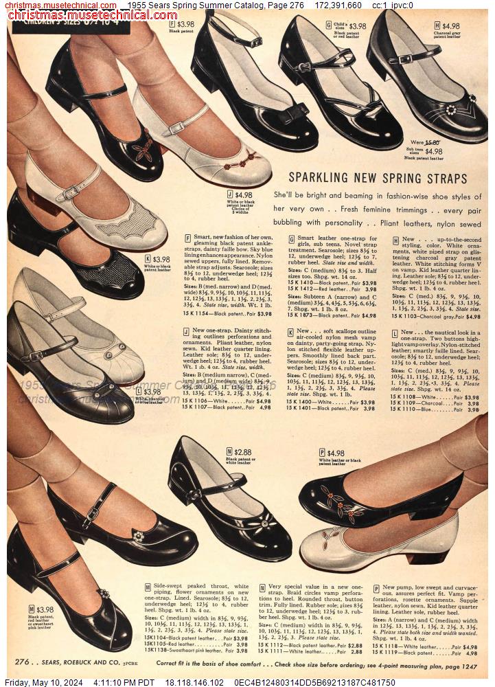 1955 Sears Spring Summer Catalog, Page 276