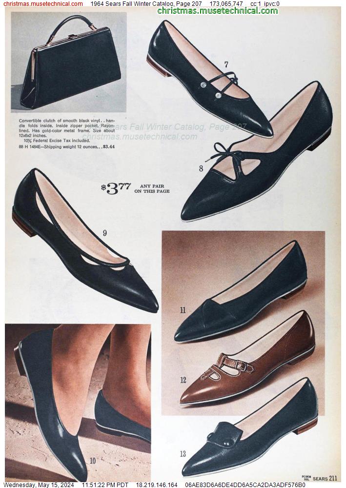 1964 Sears Fall Winter Catalog, Page 207