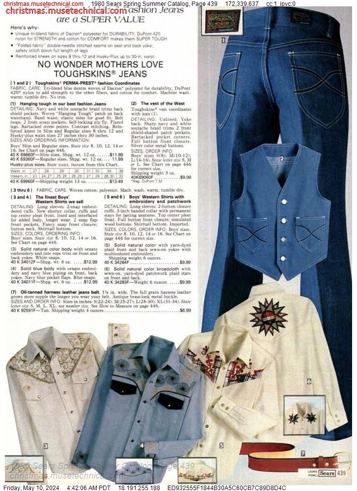 1980 Sears Spring Summer Catalog, Page 439