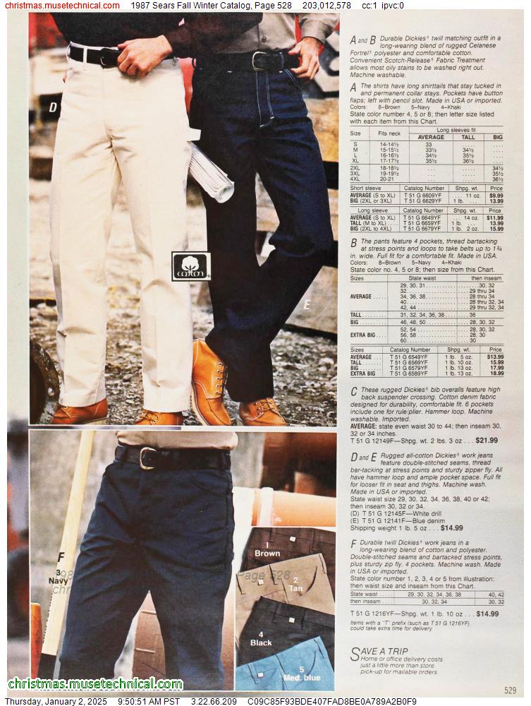 1987 Sears Fall Winter Catalog, Page 528