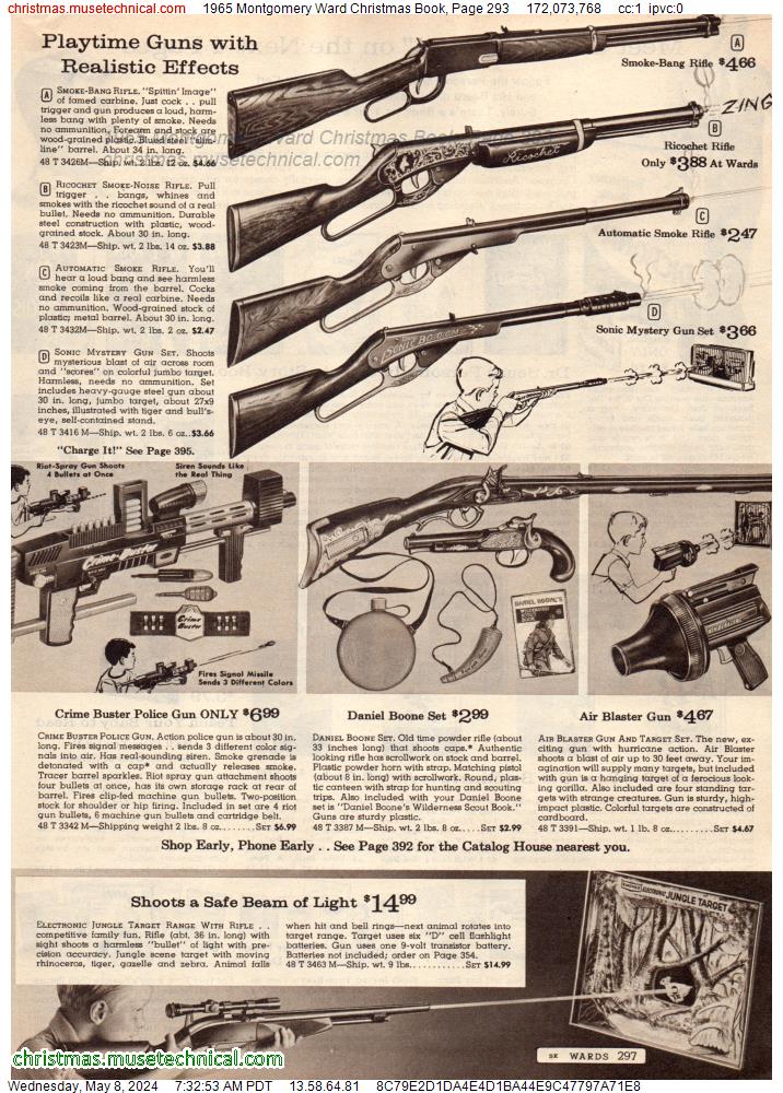 1965 Montgomery Ward Christmas Book, Page 293