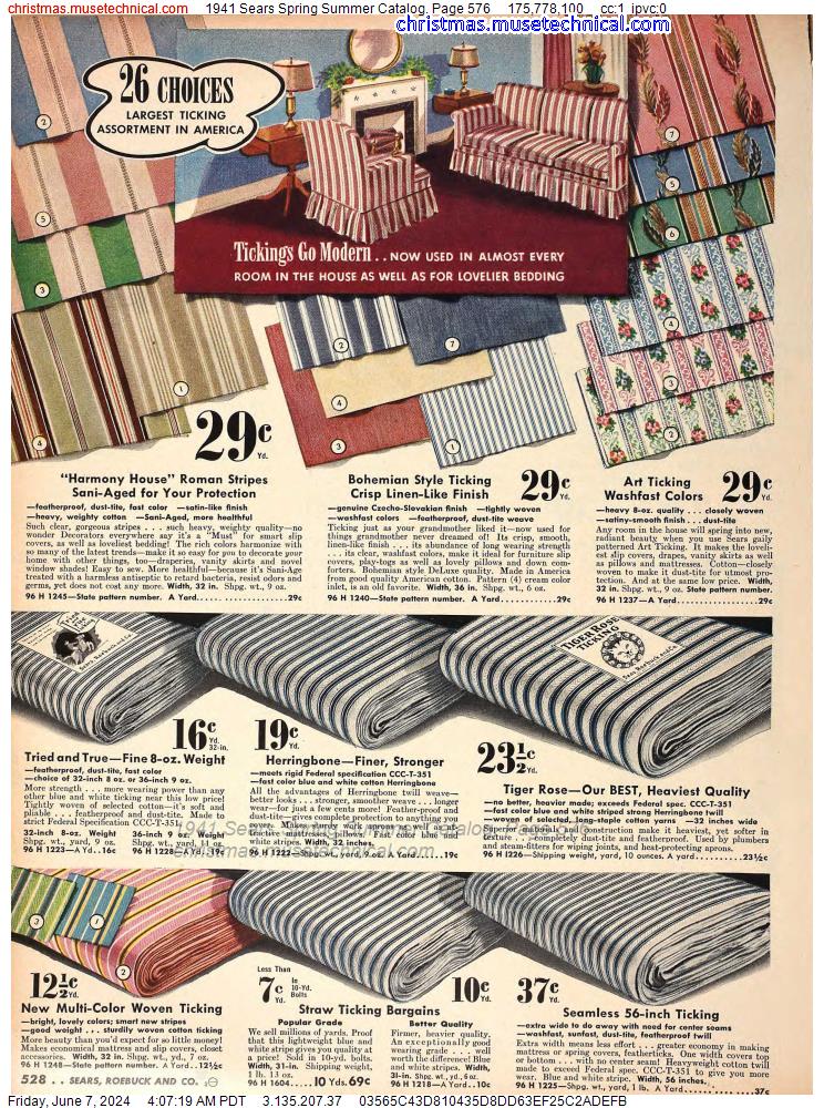 1941 Sears Spring Summer Catalog, Page 576