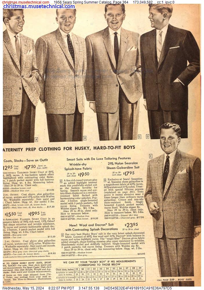 1956 Sears Spring Summer Catalog, Page 364
