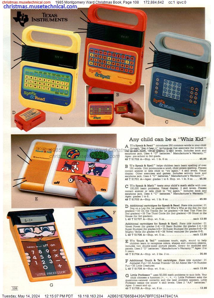 1985 Montgomery Ward Christmas Book, Page 108