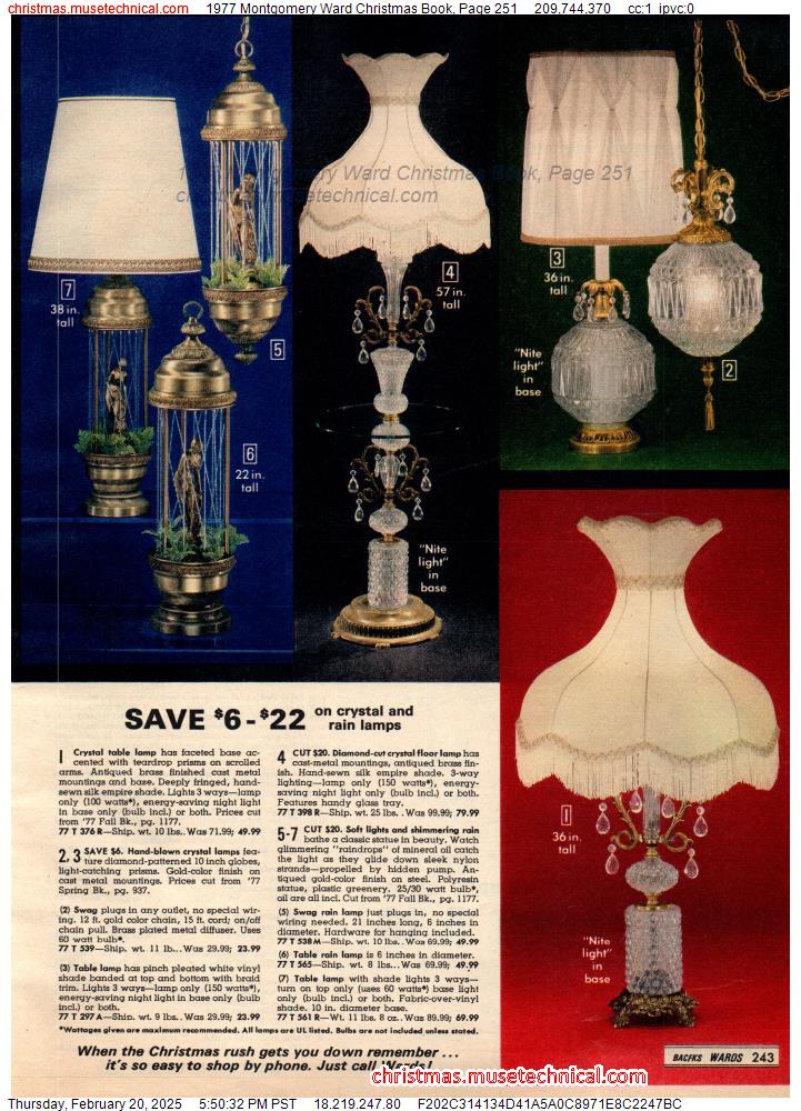 1977 Montgomery Ward Christmas Book, Page 251