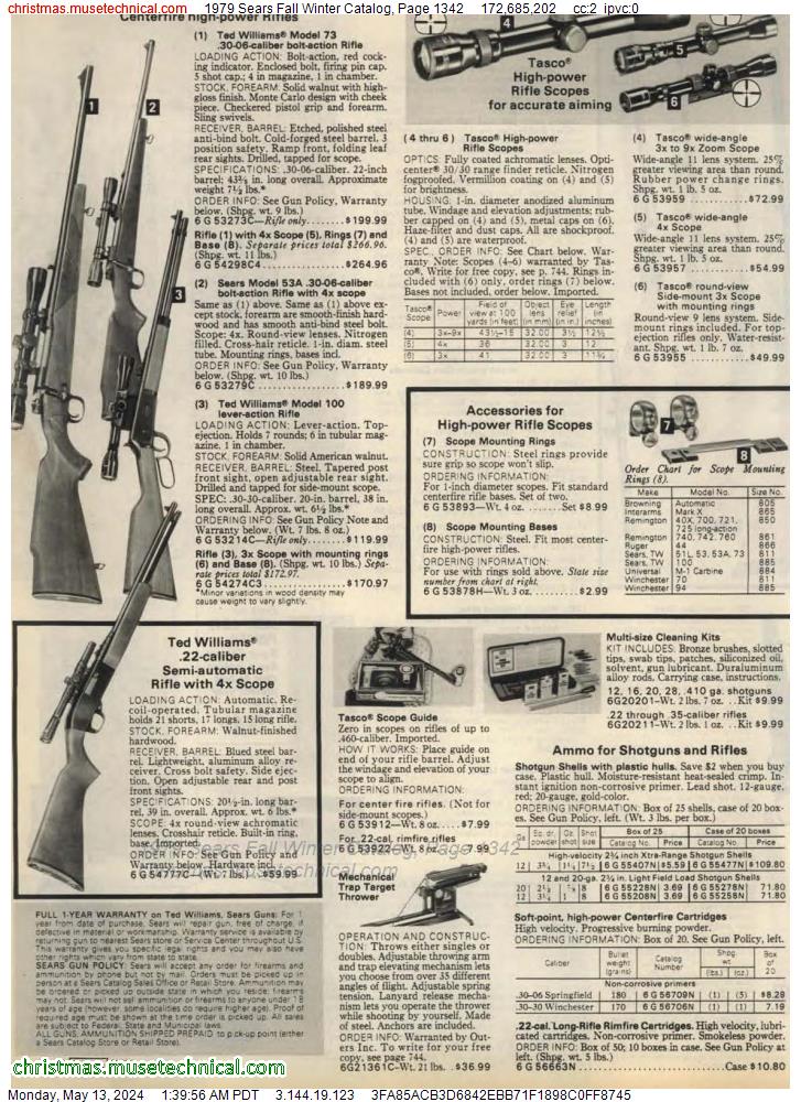 1979 Sears Fall Winter Catalog, Page 1342