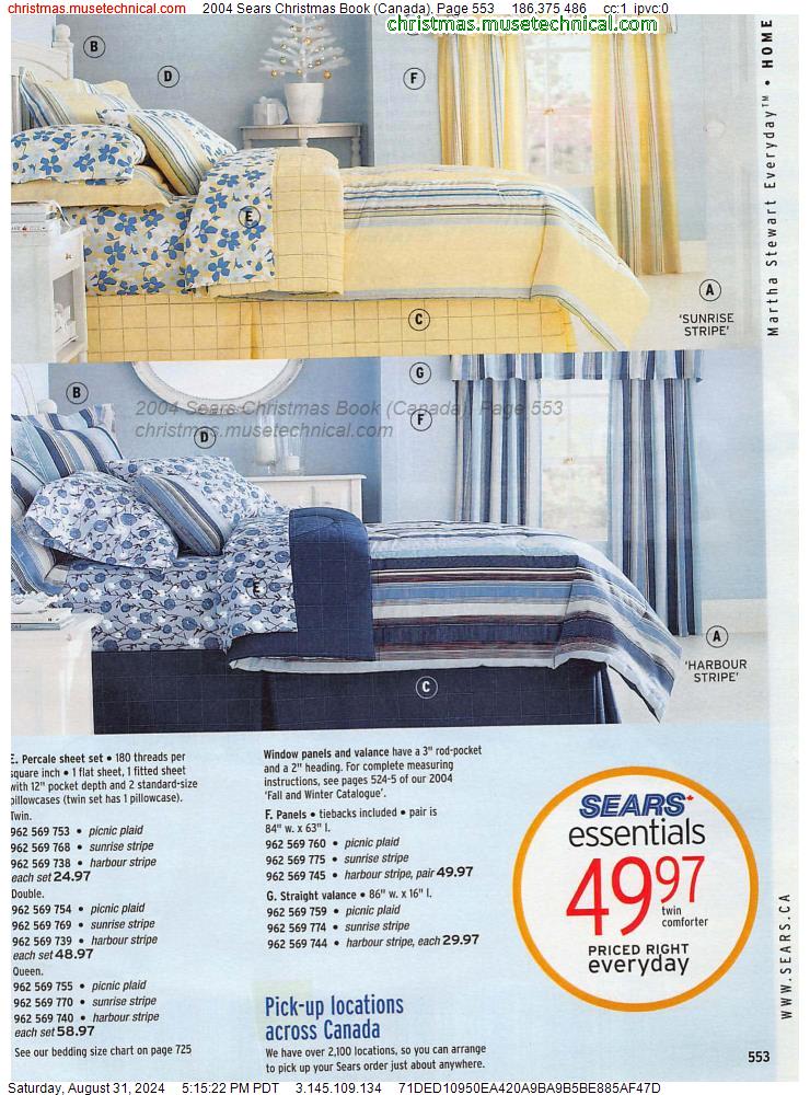 2004 Sears Christmas Book (Canada), Page 553