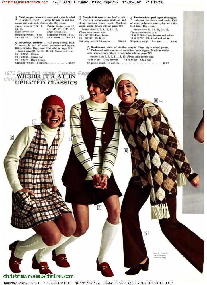 1970 Sears Fall Winter Catalog, Page 246