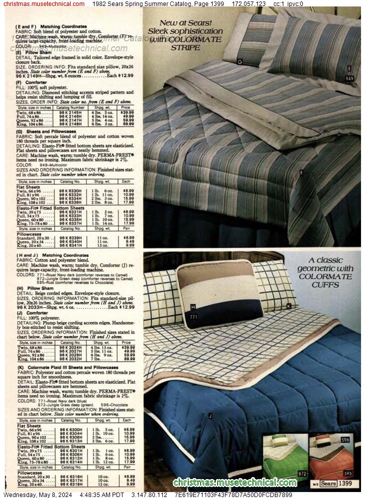 1982 Sears Spring Summer Catalog, Page 1399