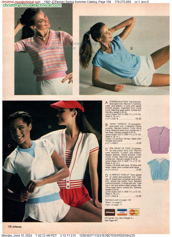 1981 JCPenney Spring Summer Catalog, Page 108