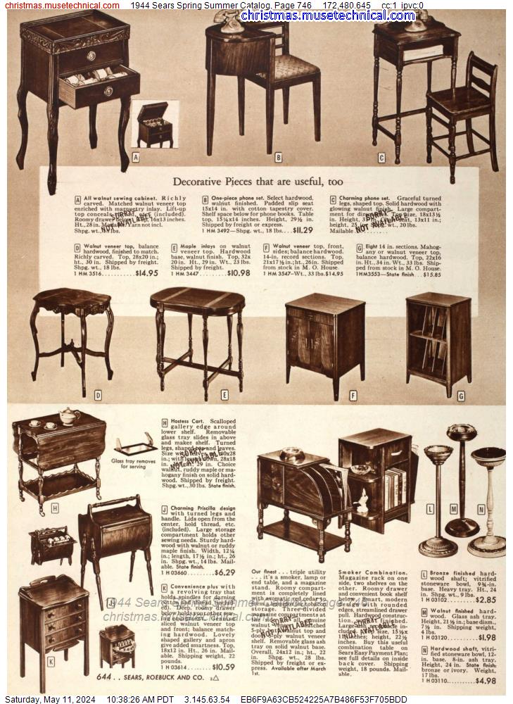 1944 Sears Spring Summer Catalog, Page 746