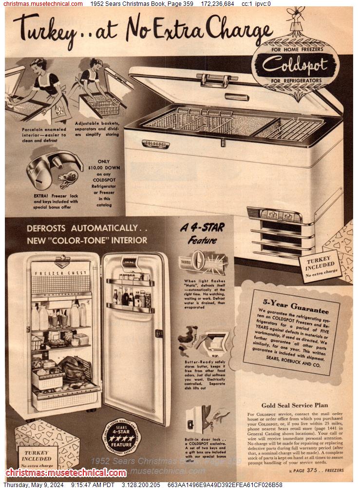 1952 Sears Christmas Book, Page 359
