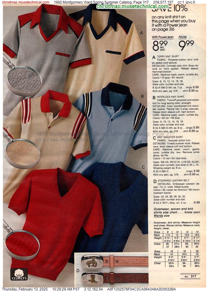 1982 Montgomery Ward Spring Summer Catalog, Page 317