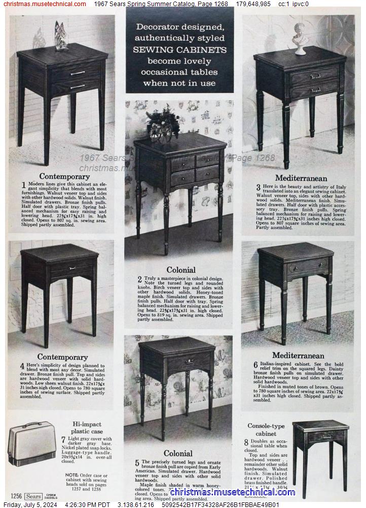 1967 Sears Spring Summer Catalog, Page 1268