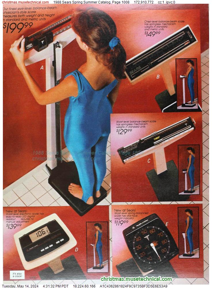 1988 Sears Spring Summer Catalog, Page 1008