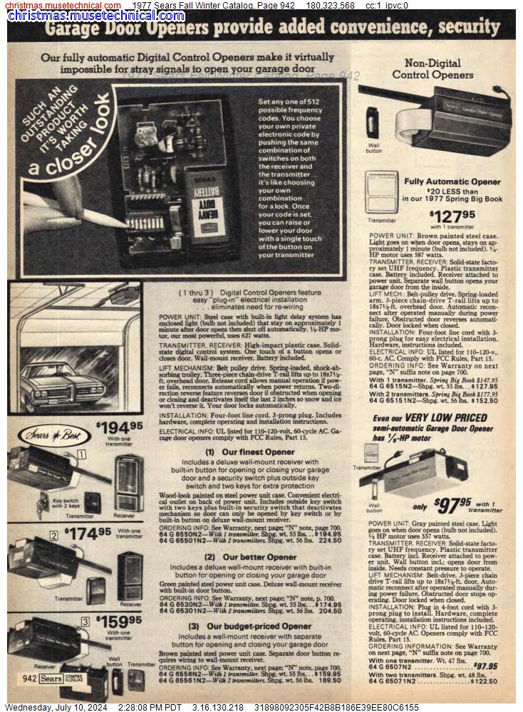 1977 Sears Fall Winter Catalog, Page 942