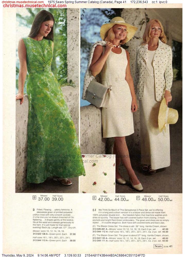 1975 Sears Spring Summer Catalog (Canada), Page 41