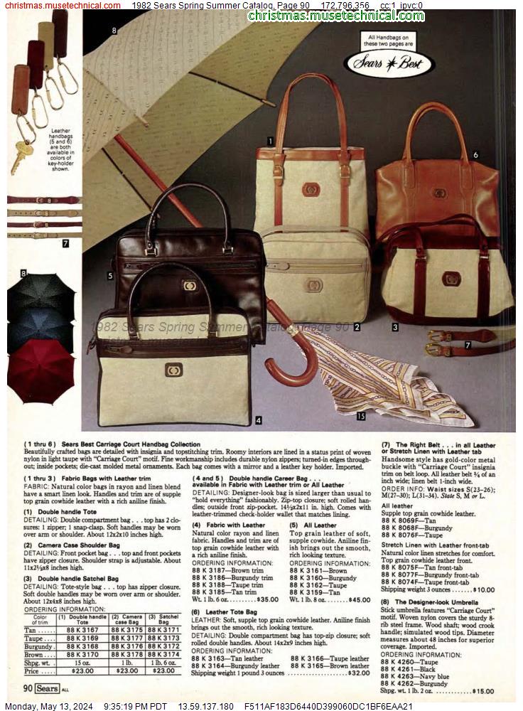 1982 Sears Spring Summer Catalog, Page 90