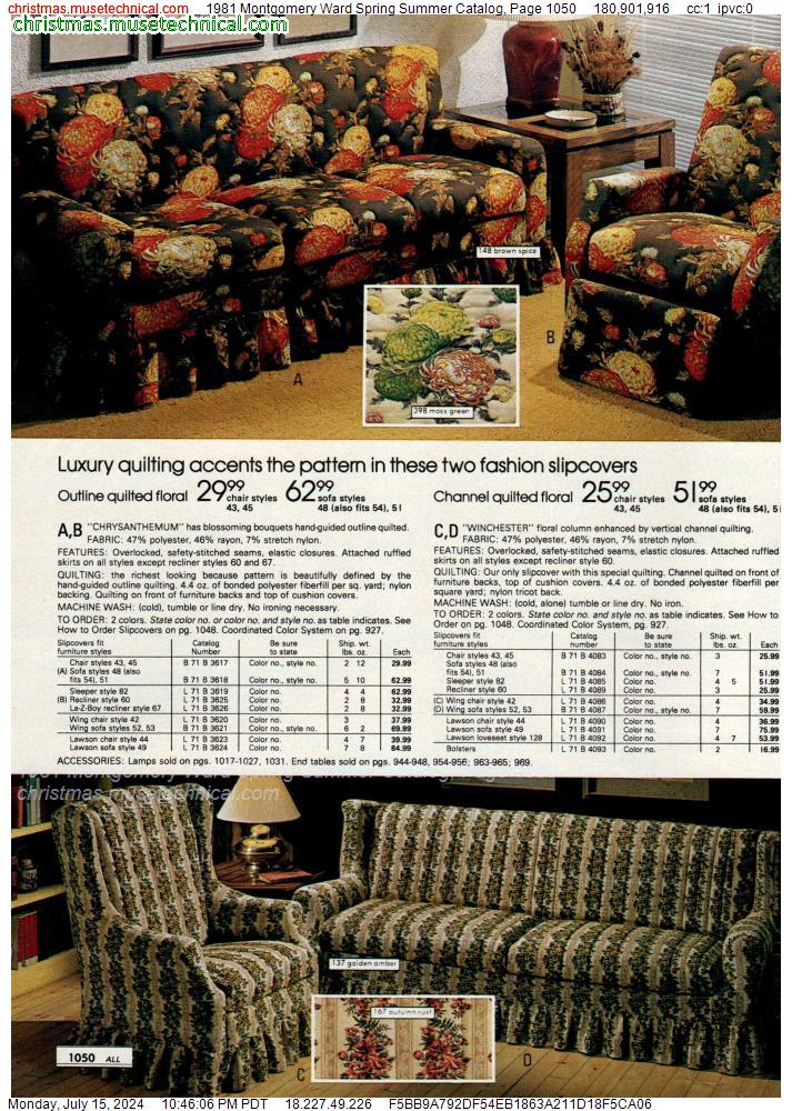 1981 Montgomery Ward Spring Summer Catalog, Page 1050