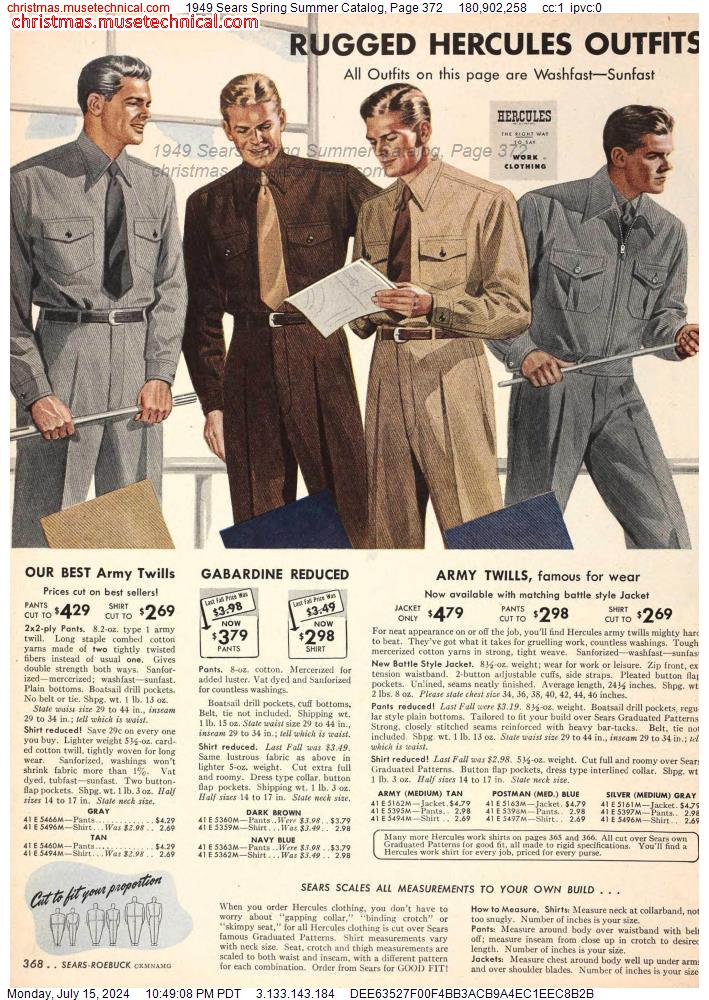 1949 Sears Spring Summer Catalog, Page 372
