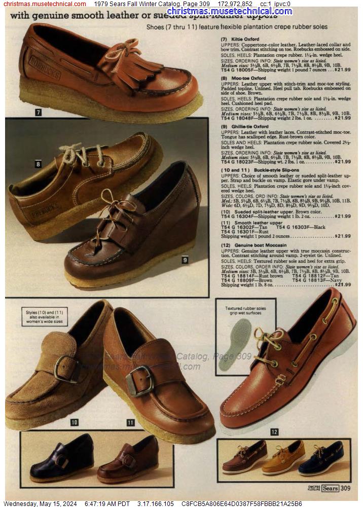 1979 Sears Fall Winter Catalog, Page 309
