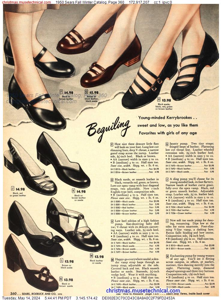 1950 Sears Fall Winter Catalog, Page 360