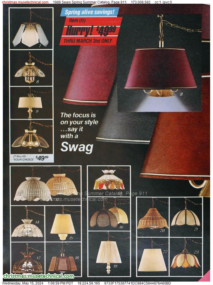 1986 Sears Spring Summer Catalog, Page 911