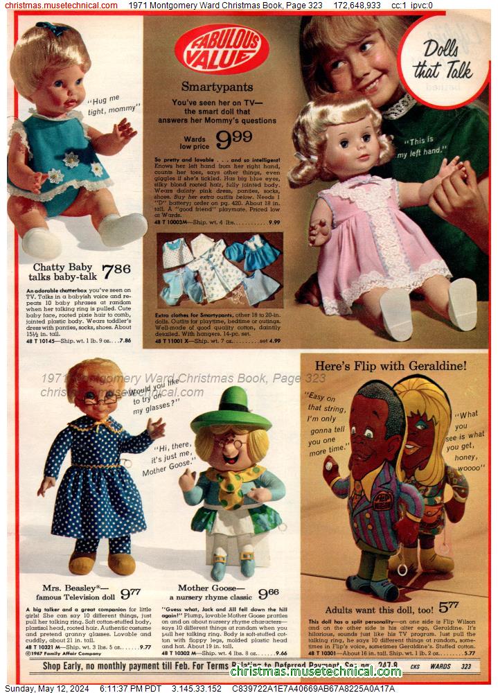 1971 Montgomery Ward Christmas Book, Page 323