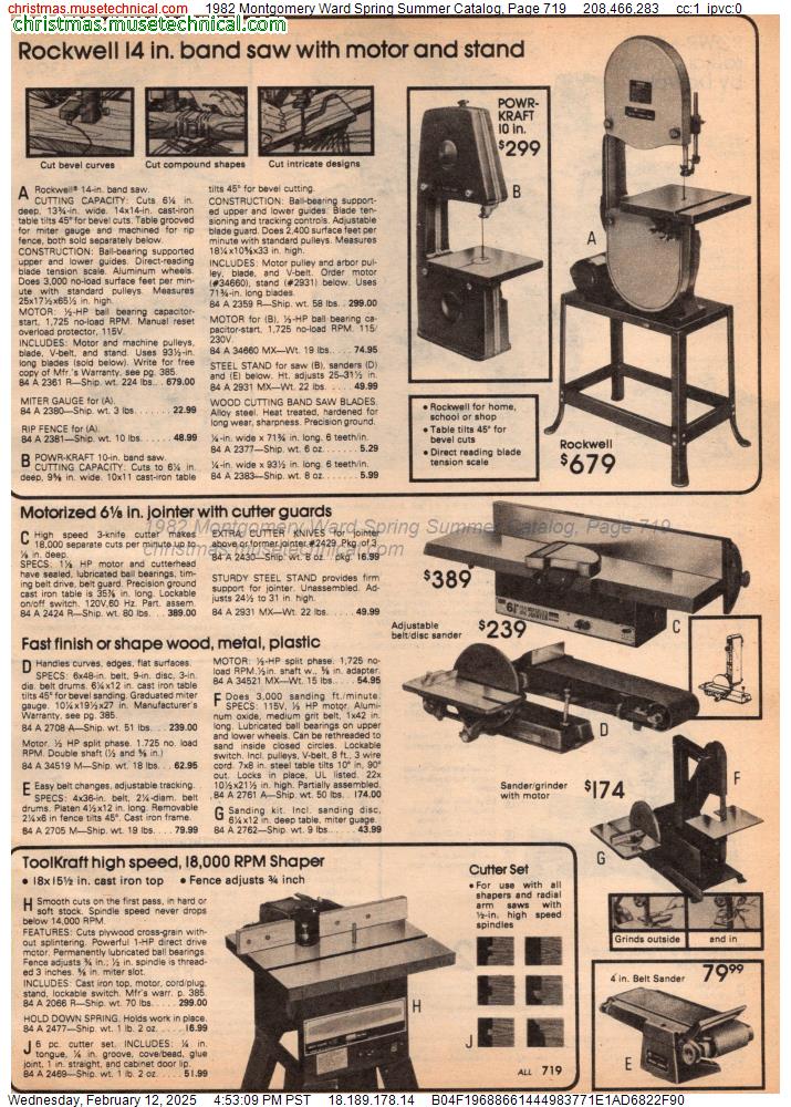 1982 Montgomery Ward Spring Summer Catalog, Page 719