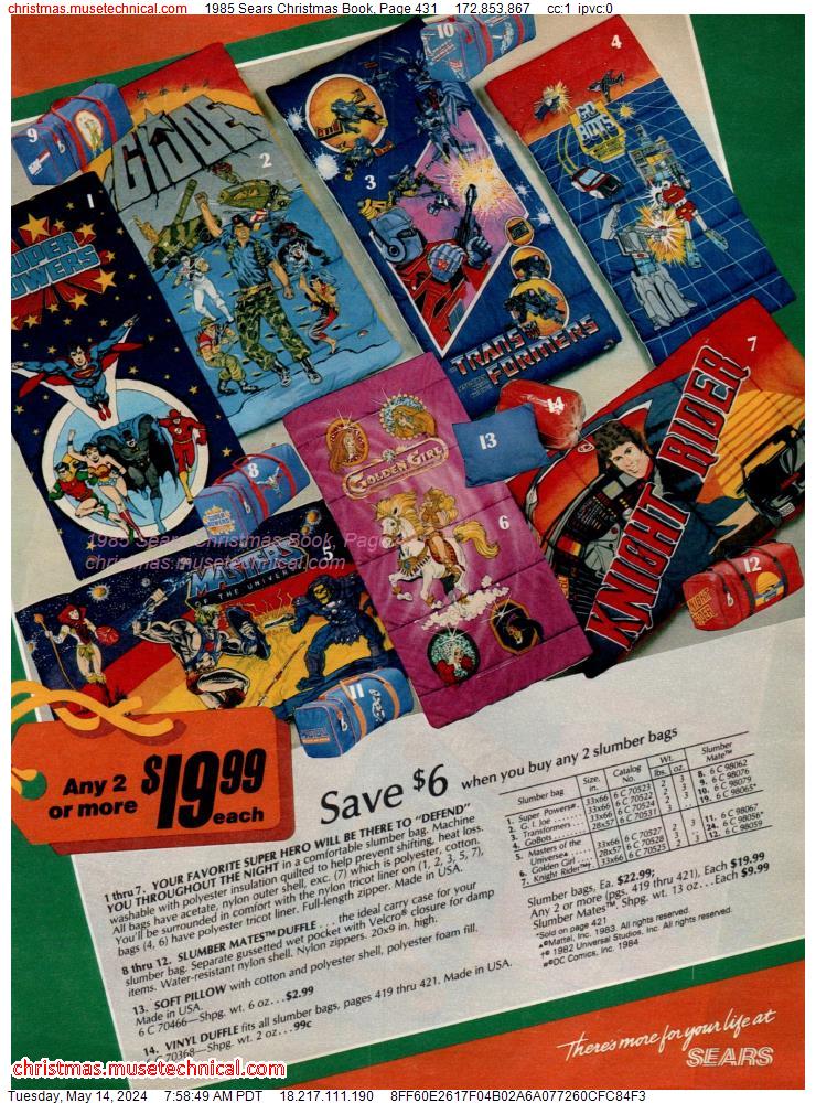 1985 Sears Christmas Book, Page 431