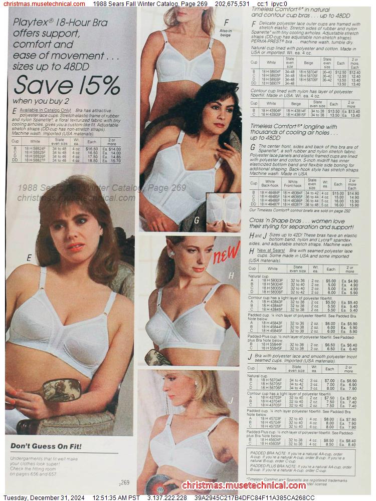 1988 Sears Fall Winter Catalog, Page 269