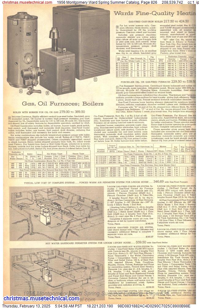 1956 Montgomery Ward Spring Summer Catalog, Page 826