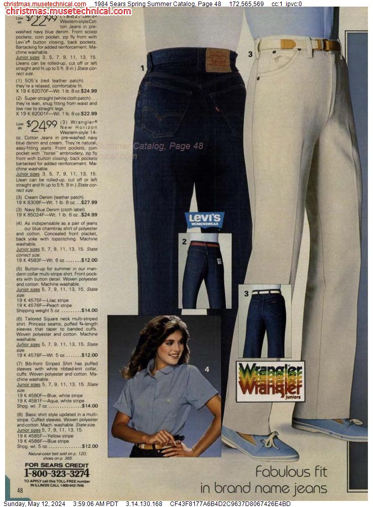 1984 Sears Spring Summer Catalog, Page 48