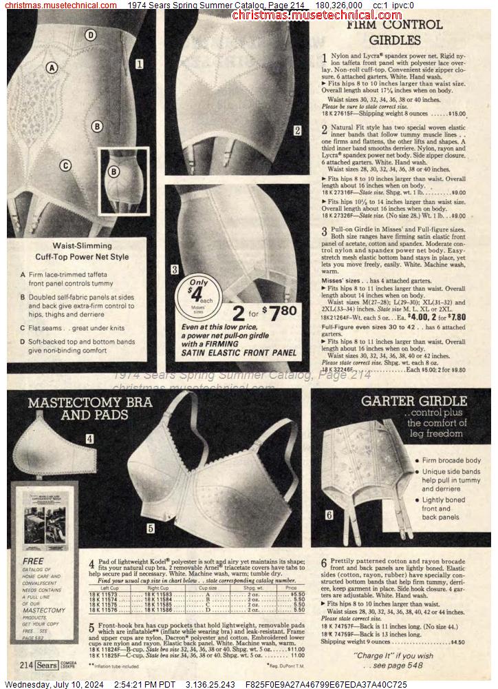 1974 Sears Spring Summer Catalog, Page 214