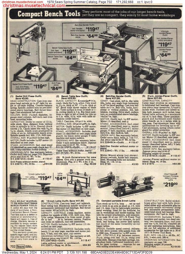 1978 Sears Spring Summer Catalog, Page 702