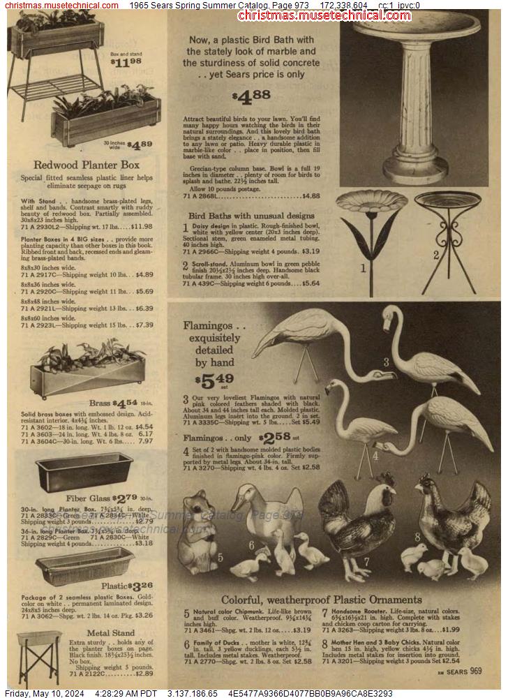 1965 Sears Spring Summer Catalog, Page 973